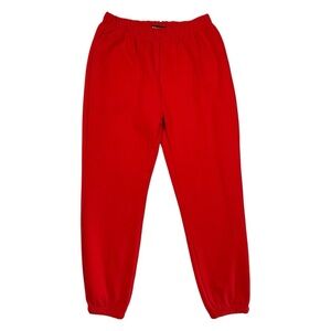 Sorella Red Joggers Sweatpants – Women’s Size Large – Elastic Waist & Pockets